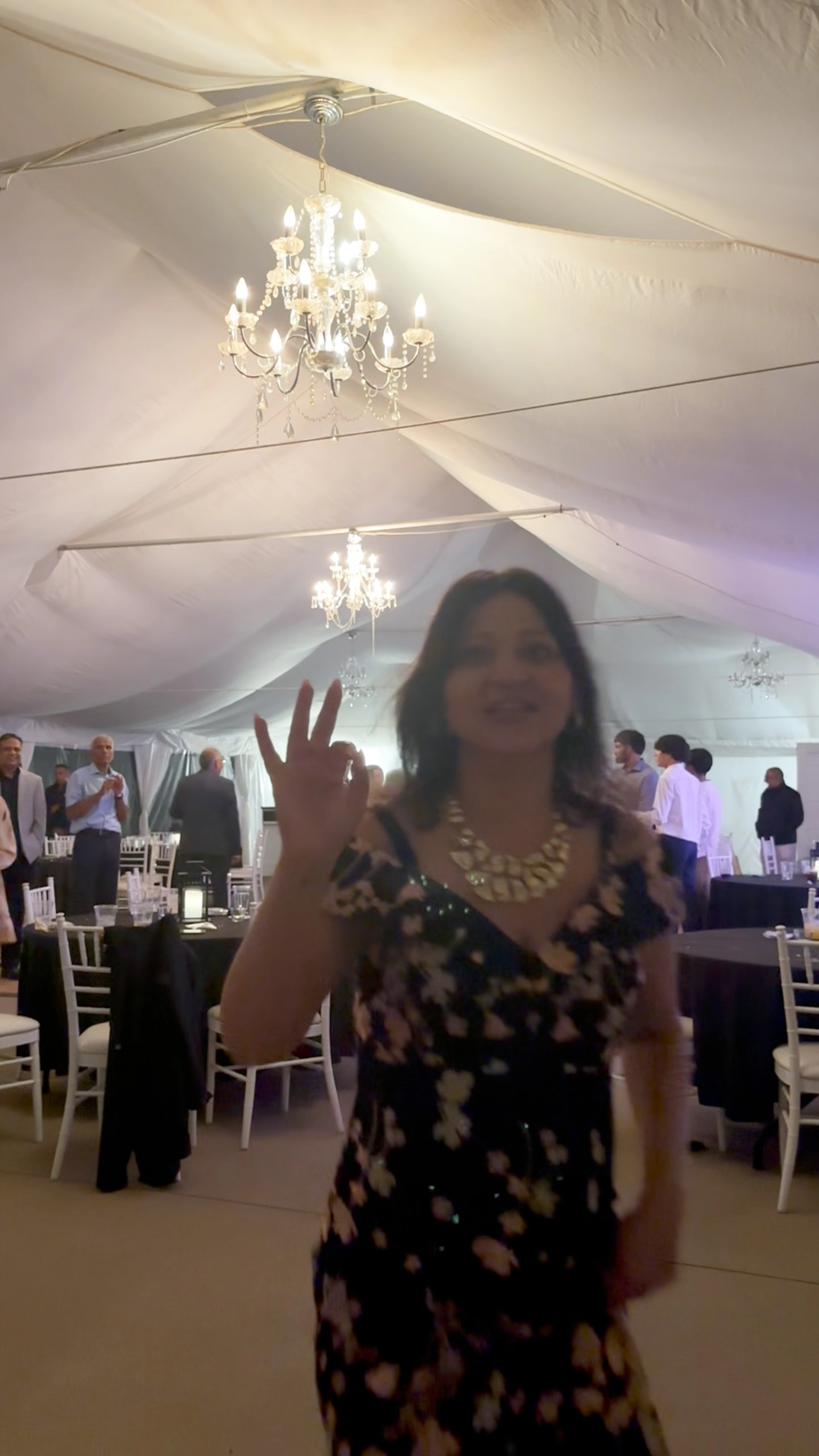 Guests dancing at a 50th birthday celebration at Rocky Crest Golf Resort